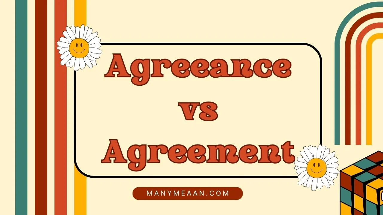 agreeance vs agreement