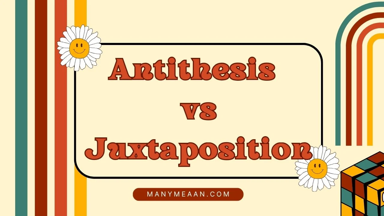 antithesis vs juxtaposition