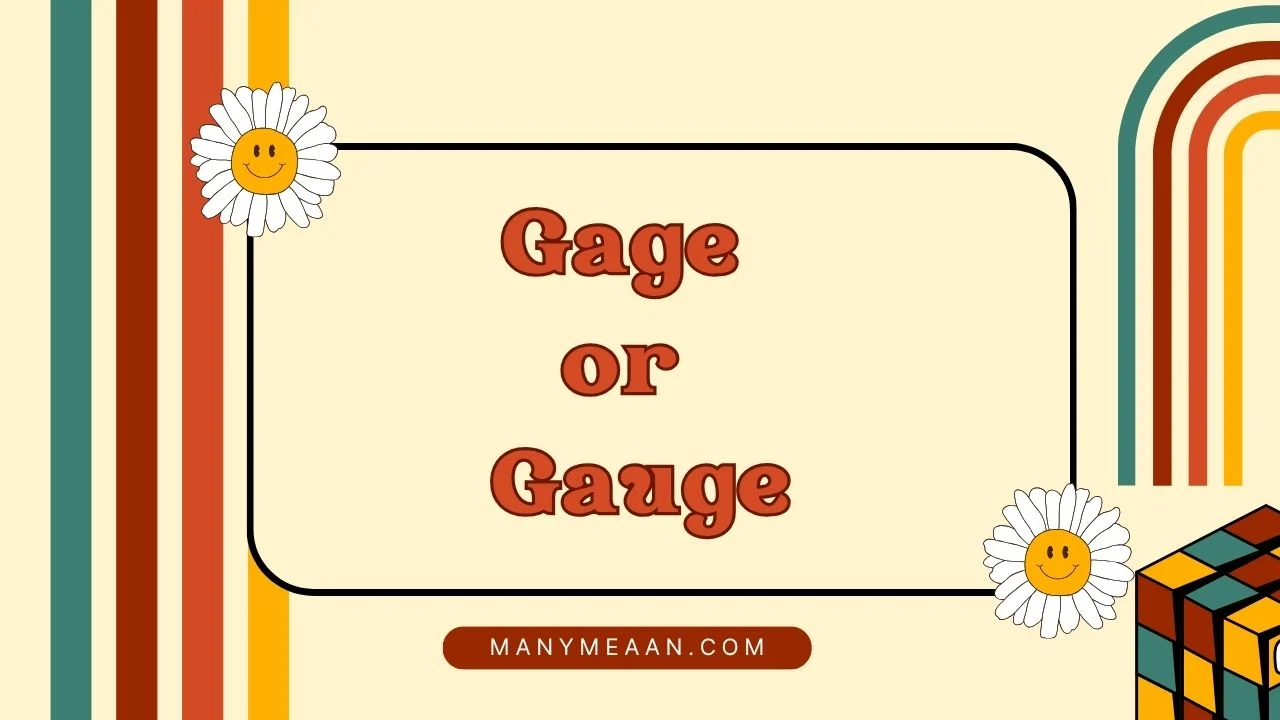 gage or gauge