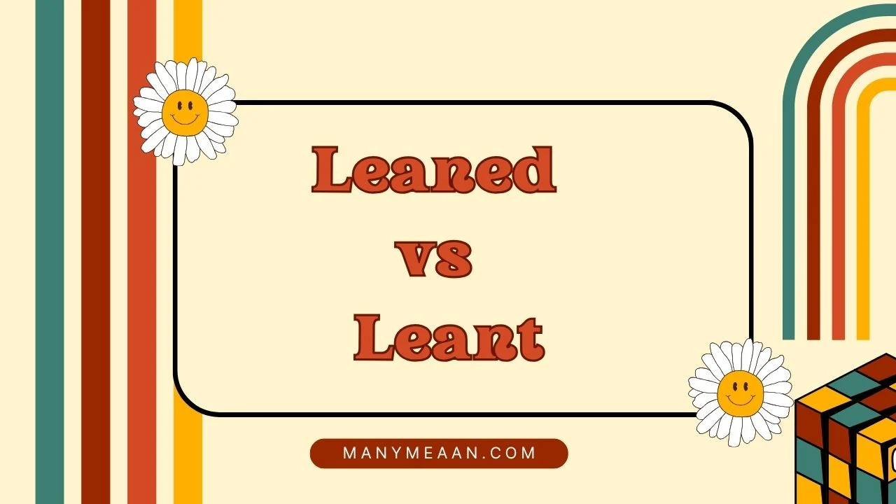 leaned vs leant