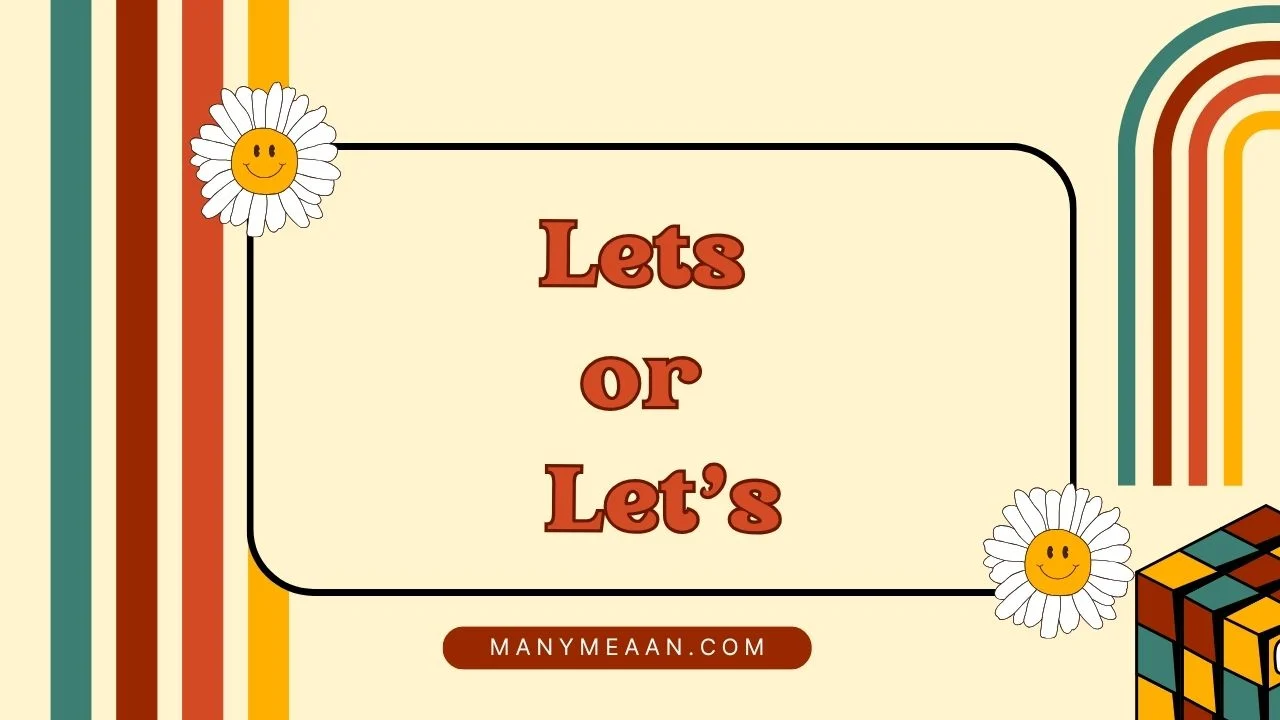 lets or let’s