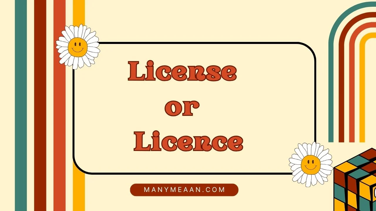license or licence