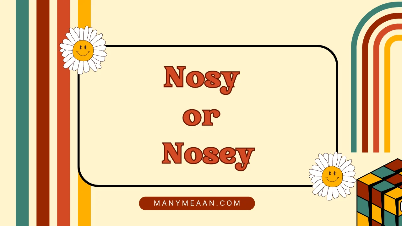 nosy or nosey